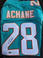 Devon Achane Autographed Custom Miami Dolphins Jersey - Beckett Certified Auto