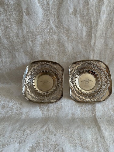 Antique Masonic OES Order of the Eastern Star Award Silver Plate Bowl Set of 2 - Picture 6 of 6