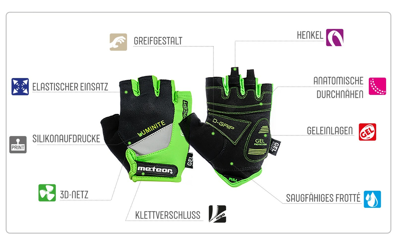 Fahrradhandschuhe Handschuhe Fahrrad Damen Herren Kinder Mountainbike MTB GEL GX - Bild 2 von 55