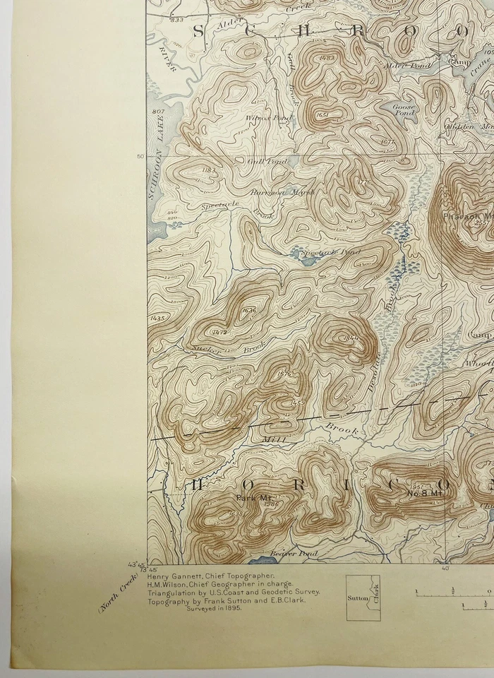 Mapa topográfico Paradox Lake NY Ticonderoga, Hauge, Crown Point, Schroon, Horicon Foto 2 de 4