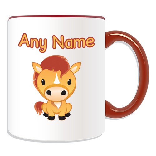 Personalised Gift Horse Mug Money Box Cup Customise Name Tea Coffee Silly Pony - Picture 4 of 20