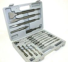 17 pcs Drill Bits & Chisel SDS Plus Rotary Hammer BIt Set Fits Bosch & Hilti H-D