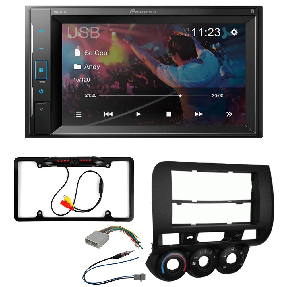Pioneer DMH-241EX Bluetooth Car Stereo Camera Package for