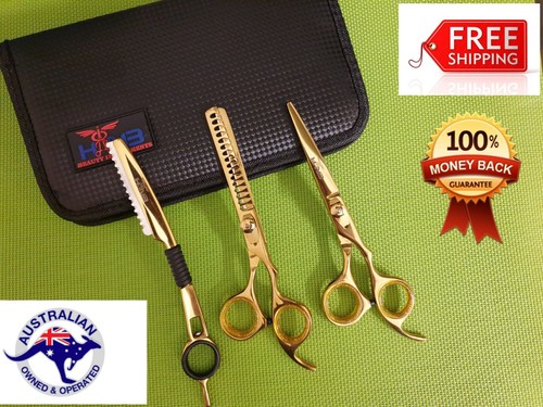 Hairdressing Scissor set 6" Cutting Thinning Shears Barber Salon Hair Scissors. - Bild 2 von 12