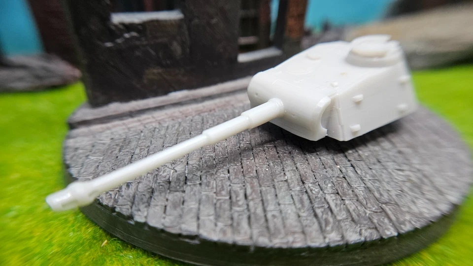 Panzerkampfwagen V Panther Con Torretta KwK L/70 In Resina Wehrmacht 1/87 1/72 - Immagine 3 di 4