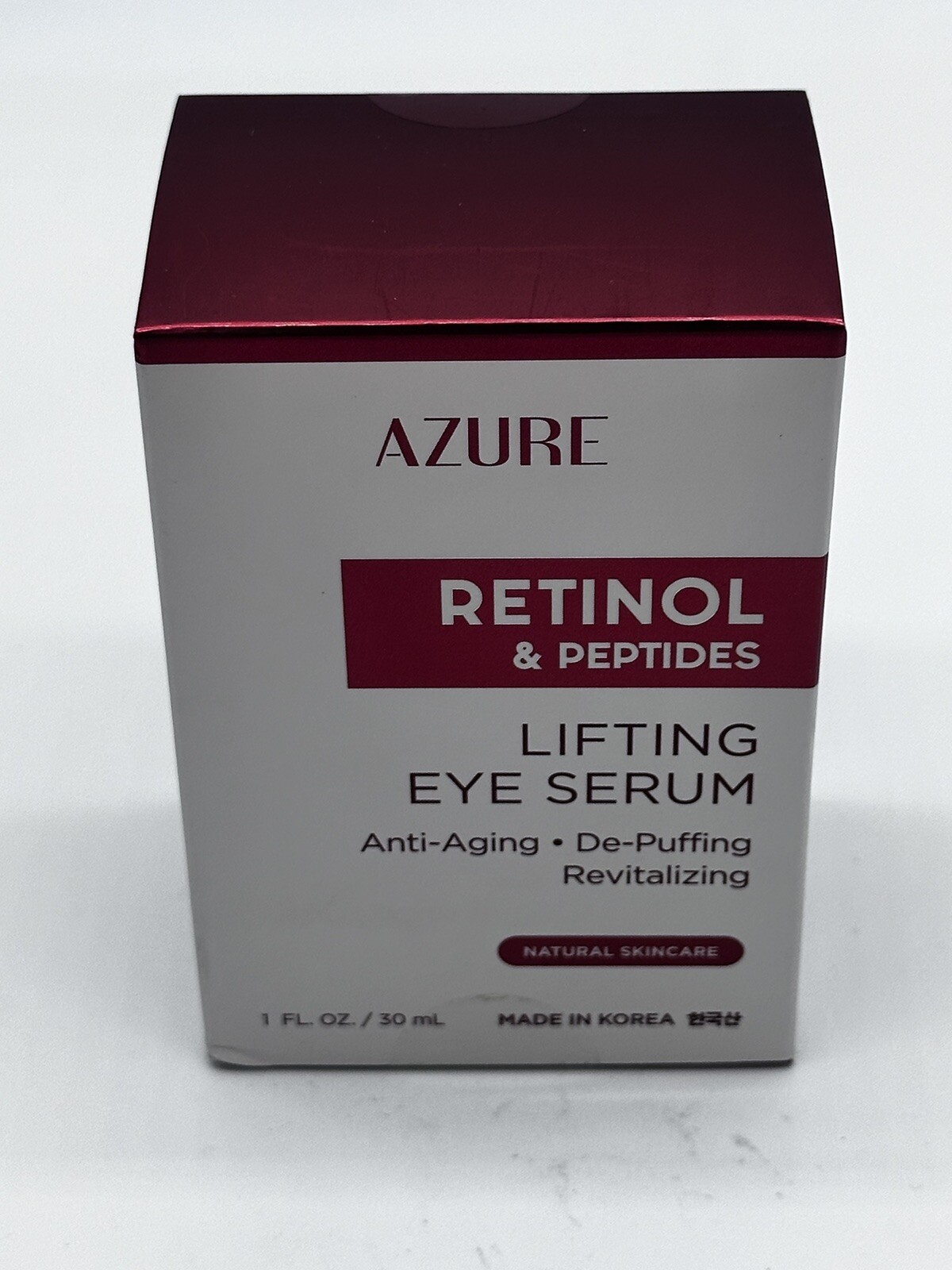 AZURE Lifting Eye Serum Retinol Peptides Anti Aging De Puffing 1 fl oz