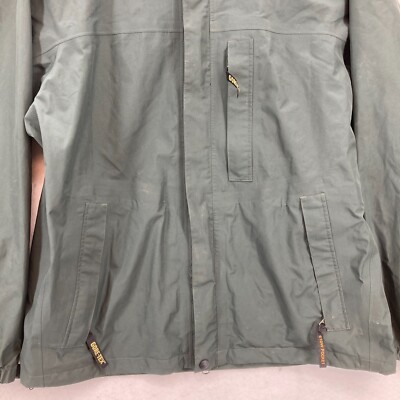 Bass Pro Shops Gore Tex Jacket Mens Medium Green Water Resistant