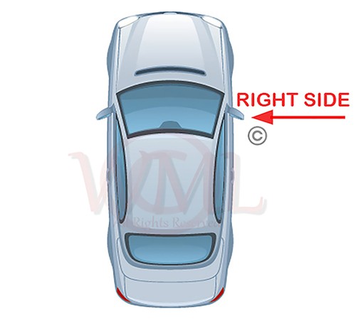 ESPEJO DE PUERTA/ALA DAEWOO MATIZ 1998->2005 VIDRIO PLATEADO, SIN CALEFACCIÓN Y BASE, LADO DERECHO - Imagen 4 de 4