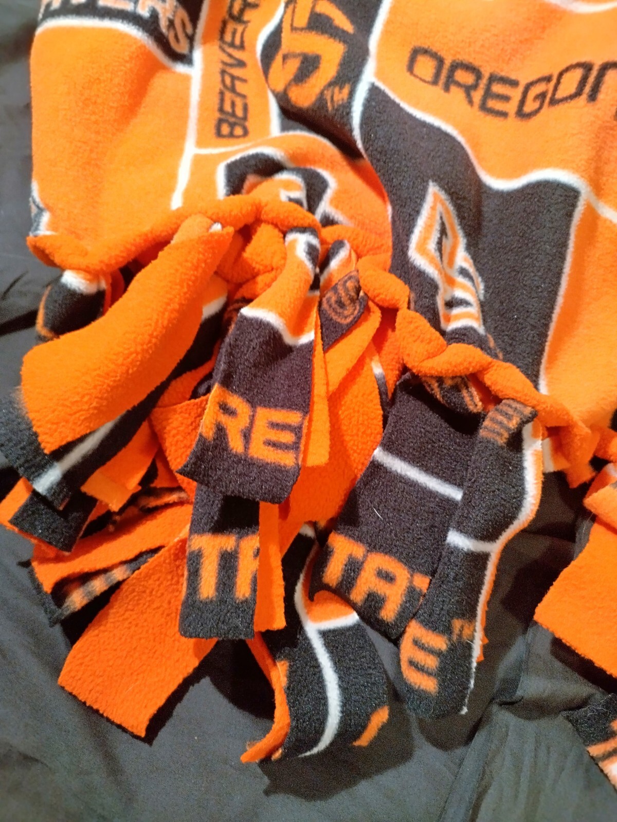 OSU Oregon State University Beavers Game Day Fleece Throw Blanket 48" x