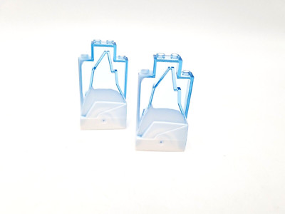 Lego Eisberg Felsen Ice Planet Arktis Transparent Weiß  2 STK
