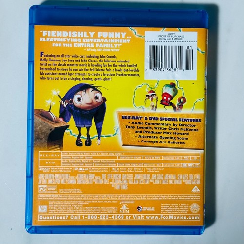 Igor - Blu-Ray + DVD - Steve Buscemi - John Cleese - Picture 3 of 3