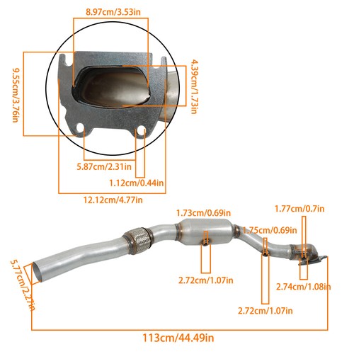 Labwork Pair Catalytic Converters LH+RH Set For 2011-2017 Chrysler 300 3.6L - Picture 5 of 12