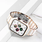 Luxus Keramik iWatch Armband Mit Schutzhülle Für iWatch Series 10 9 8 6 SE Ultra