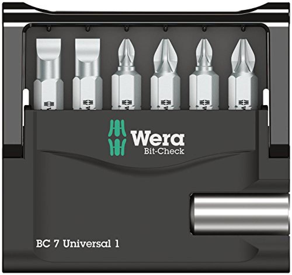 (TG. Bit-Check 7) Wera 05073406001 Assortimento di punte Bit-Check 7 Universal 1