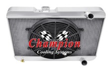 Kr Champion 3 Row Radiator W 14 Fan For 1963 Pontiac Lemans V8 Engine Cc63 Kr Champion 3 Row Radiator W 14 Fan For 1963 Pontiac Lemans V8 Engine Cc63
