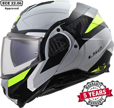 LS2 FF910 ADVANT II MODULAR FLIP FRONT FULL FACE MOTORCYCLE HELMET TRIPLE GREY
