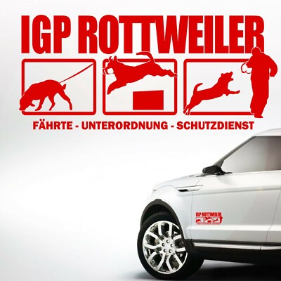 ROTTWEILER IGP Hundesport Autoaufkleber K9 Hund SIVIWONDER IPO