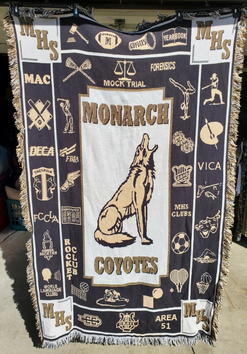 Monarch High School Coyotes Woven Blanket 43