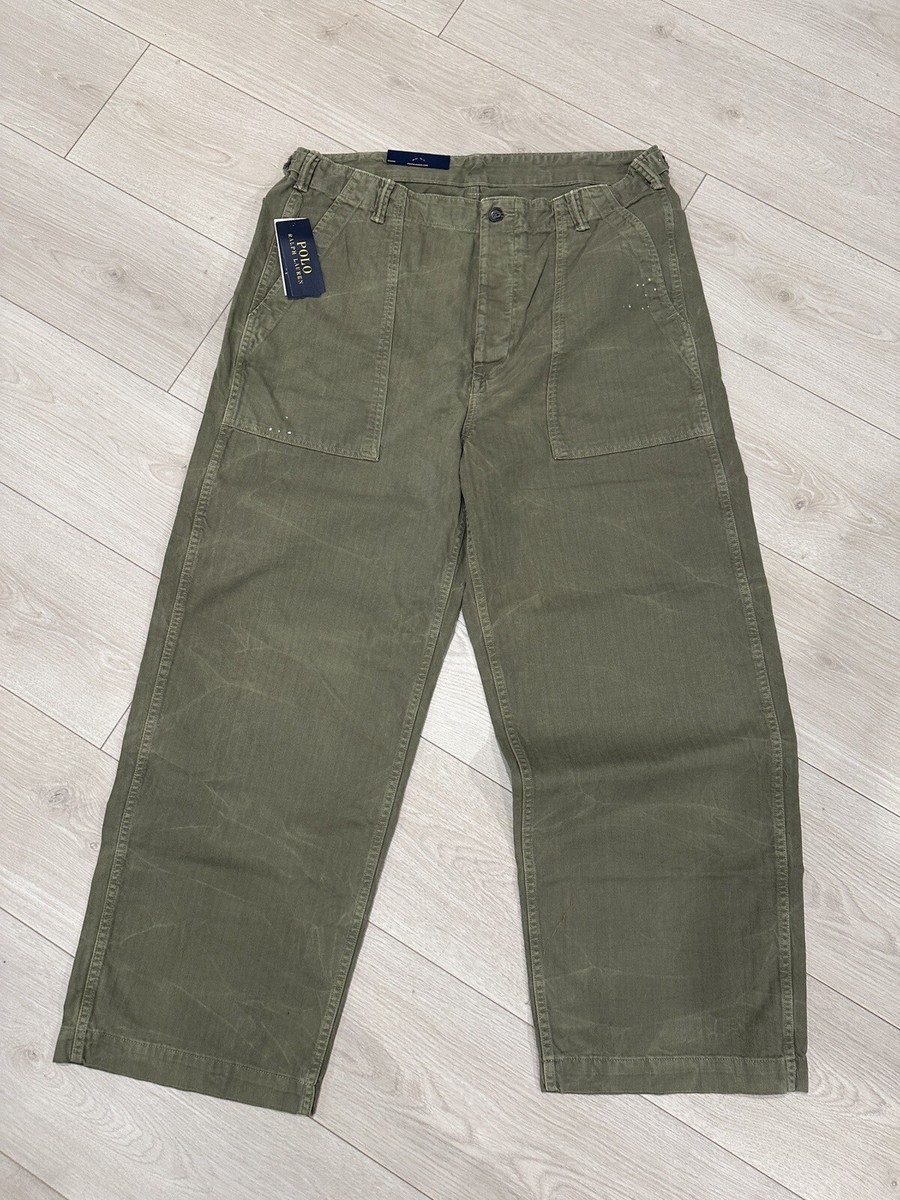 Polo Ralph Lauren Military Army Green Cotton Ryker Wash