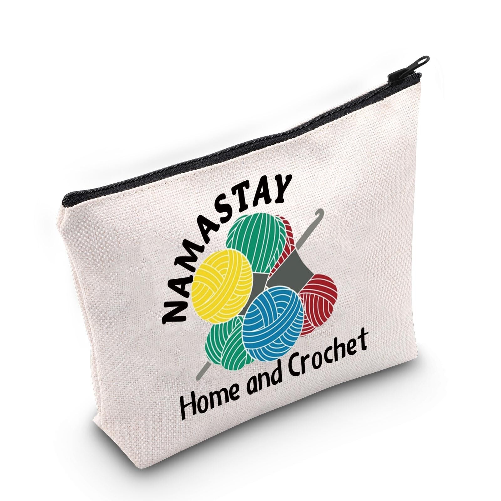 JNIAP Funny Crocheting Makeup Bag Crochet Gift For Crochet Lovers Crocheter C...