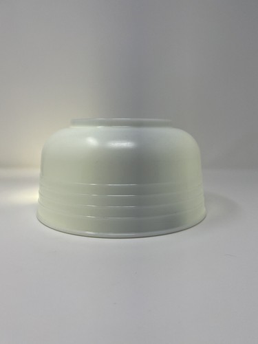 PYREX Hamilton Beach White Milk Glass Banded Mixing Bowl - Vintage Mixer #34 - Picture 11 of 14