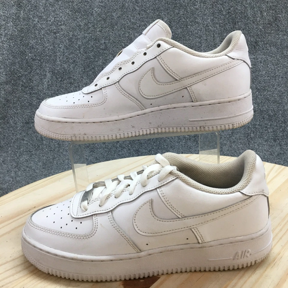 Nike Zapatos Juveniles 7 Air Force 1LE Zapatillas bajas con cordones Blanco Imitación Cuero Foto 3 de 4