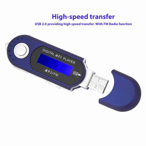 (Azul) Reproductor de música digital USB Mp3 Memoria USB Reproductor de Mp3 Reproductor de música compatible - Imagen 5 de 22
