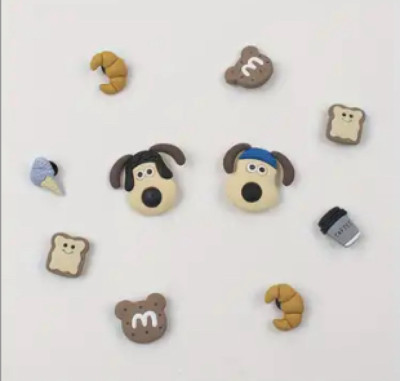 10 pcs/set Shoe Charm Puppies Decorations For  Crocs Clogs Sandals