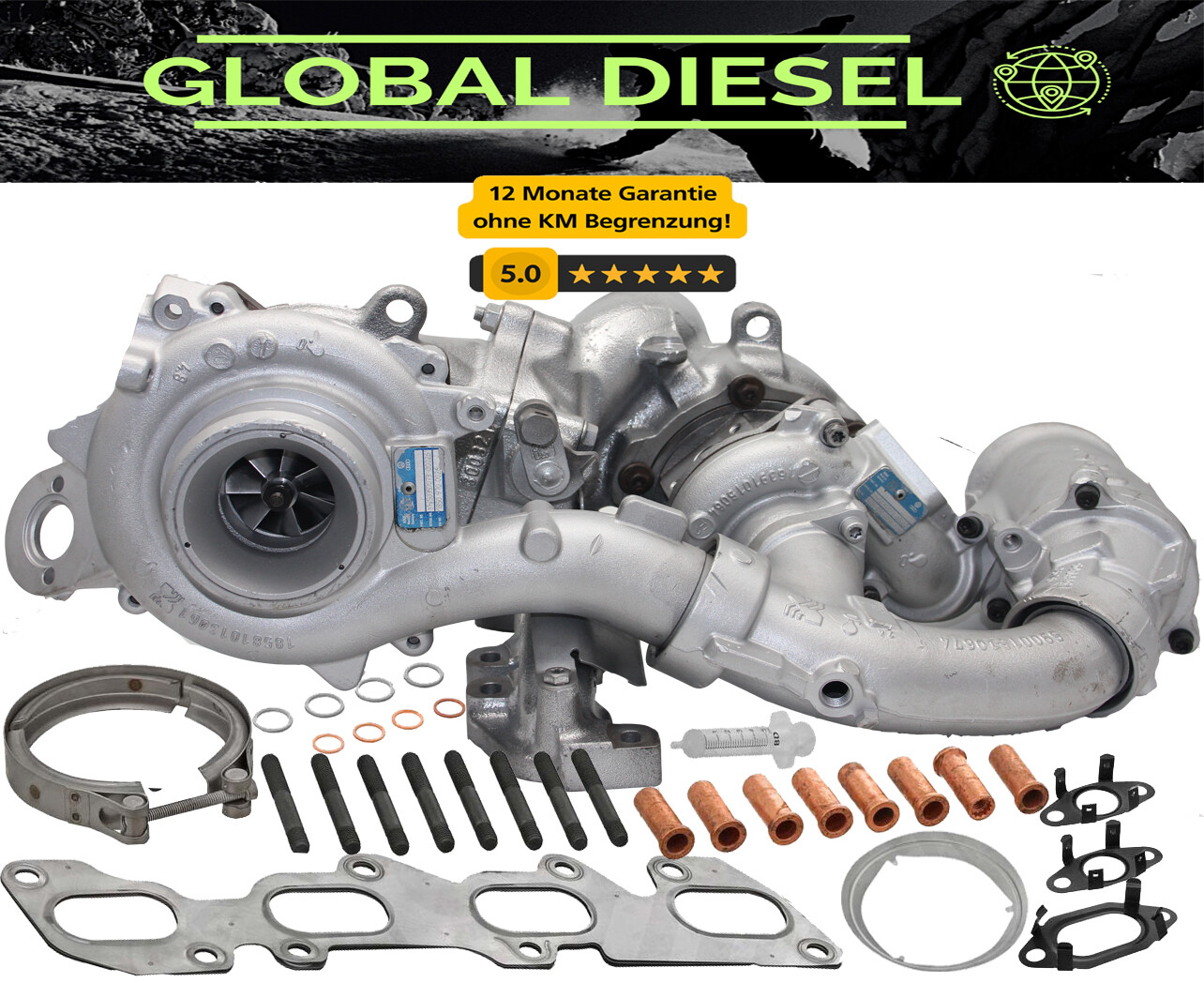 Biturbocompresor Volkswagen Crafter MAN TGE 2.0 TDI DAVA 130 KW 177 CV 18509700016