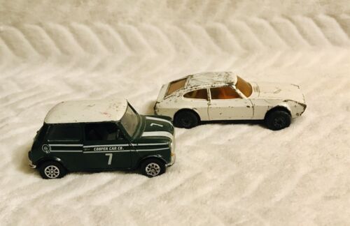 Corgi Mini Cooper 1:36 No7 and Matchbox Superkings Ford Capri 2 K-59 1976 - Picture 2 of 6