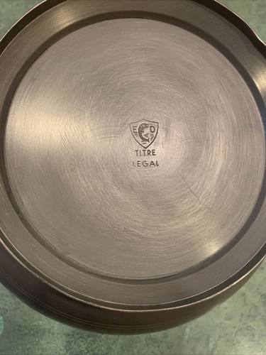 VINTAGE COLLECTIBLE FRENCH ETAIN TITRE LEGAL PEWTER TUREEN BOWL DISH/LID *NICE - Picture 12 of 17