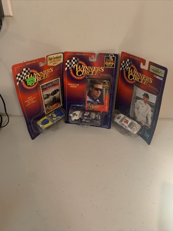 Lot 3 97, 98 Earnhardt Wallace Winners Circle Diecast Set of 3 Cars #31,#8,#2