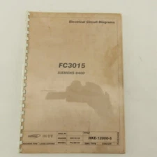 Hankwang FC3015 Siemens 840D HKE-12000-5 Electrical Circuit Manual CNC Laser