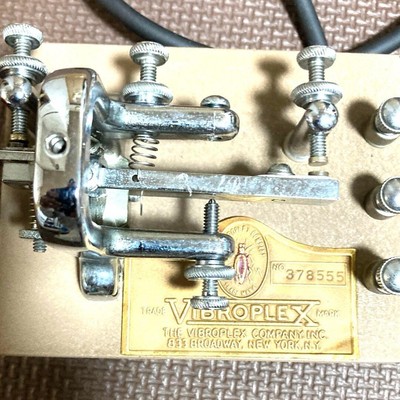 Imperfect - VIBROPLEX ORIGINAL DELUXE Telegraph Key Bug Morse