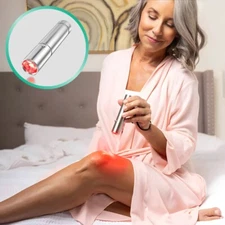 Rejuvaknee Silver Red Light Pain Relief Therapy Device Handheld New