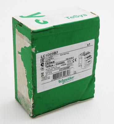 Schneider Electric LC1D25B7 24VCA Schütz -unused/OVP-