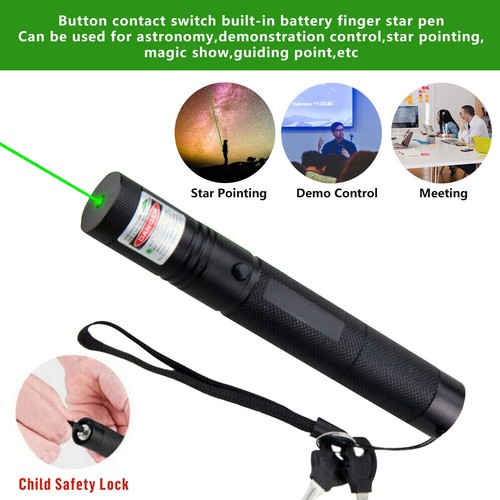 990 Miles Rechargeable Green Laser Pointer Astronomy Lazer Visible Beam Light - Picture 21 of 22