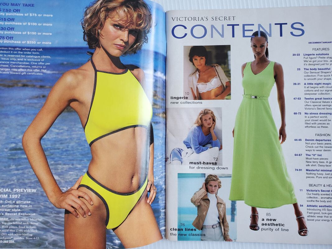 1997 SPRING Preview Victoria's Secret Catalog YASMEEN GHAURI