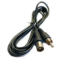 Sinclair ZX Spectrum 16K 48K 128 RF Computer to Analogue TV Aerial Cable Lead