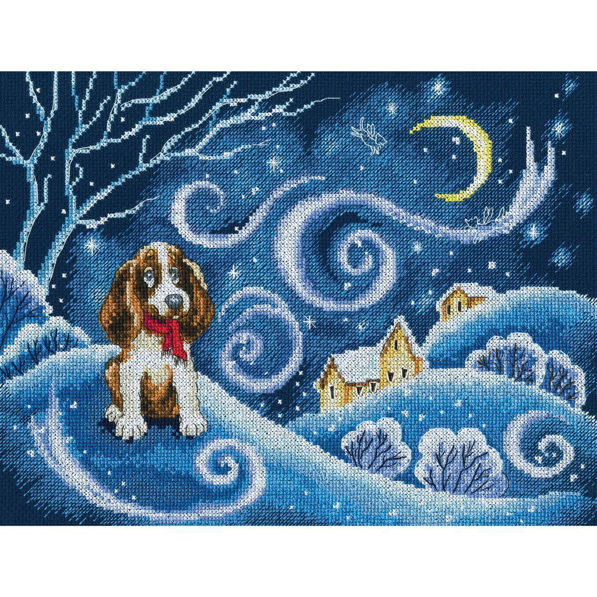 RTO counted Cross Stitch Kit ""Snow waltz of snow storm"" M704, 31x23,5 cm, DIY