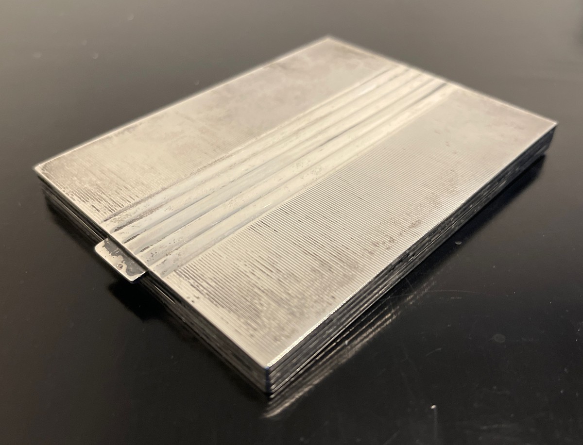 800 silver cigarette case Vintage Sterling Silver 800 Cigarette Case European Hallmarked 137 grams