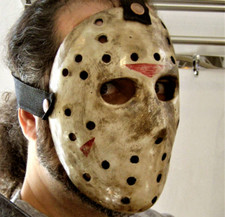 JASON VORHEES Solid FIBERGLASS MASK CUSTOM HALLOWEEN Vs Myers Freddy COSPLAY art
