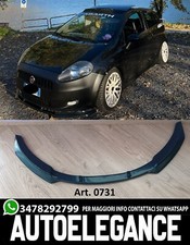 SPLITTER SPOILER UNTER STOSSSTANGE FIAT PUNTO 199 2012+ ABS GLÄNZEND SCHWARZ