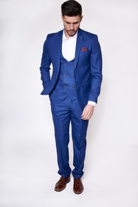 Mens 3 Piece Suit Slim Fit Check Work Business Formal Blazer Image Is Loading Mens 3 Piece Suit Slim Fit Check Work