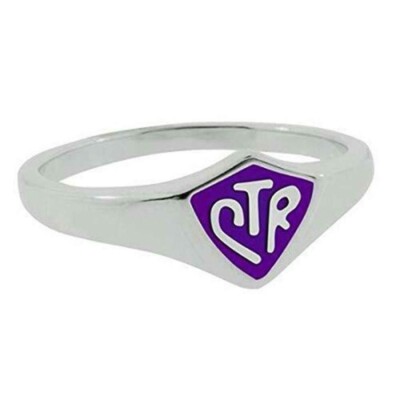 Q001Pr - RING ''Purple'' Mormon One Moment In Time LDS CTR