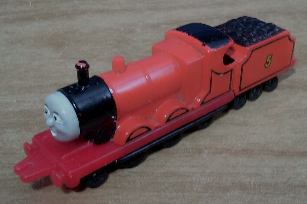 Ertl Die Cast Thomas Tank Engine Shining Time Station #5 James with Tender 1987