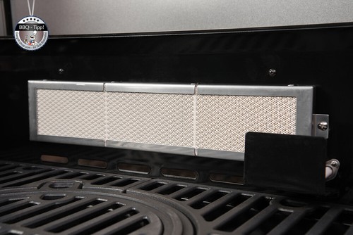 Exclusiver Gasgrill Deluxe 3 Brenner +Heckbrenner, Edelstahl Gusseisen-Rost - Bild 5 von 6