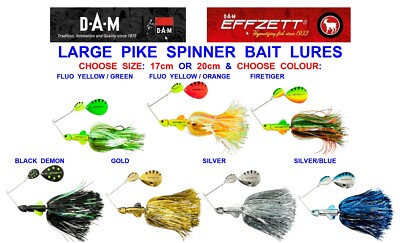 DAM EFFZETT LARGE PIKE RATTLIN SPINNERBAIT SPINNER BAIT SPINNING ROD LURES