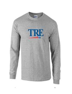 TRE logo Long Sleeve T-shirt Trinity Railway Express Dallas Fort Worth Tee