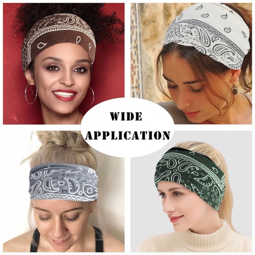FULZTEY Boho Headbands for Women Fashion Wide Hairbands Knotted Headwarp Non ... - Picture 7 of 7